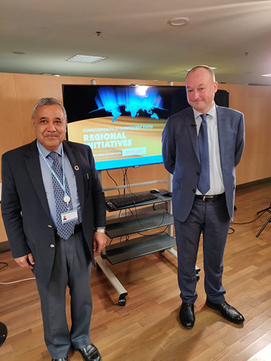 With Mr. Kirill Oparin, Head of Regional Office, ITU, Geneva