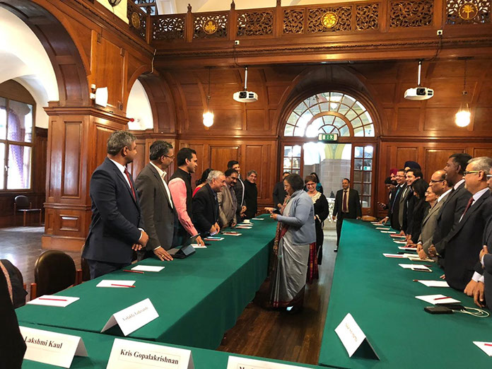 With Smt. Ruchi Ghanashyam, High Commissioner of India to the United Kingdom