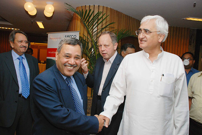 With Sh. Salman Khurshid, senior politician
